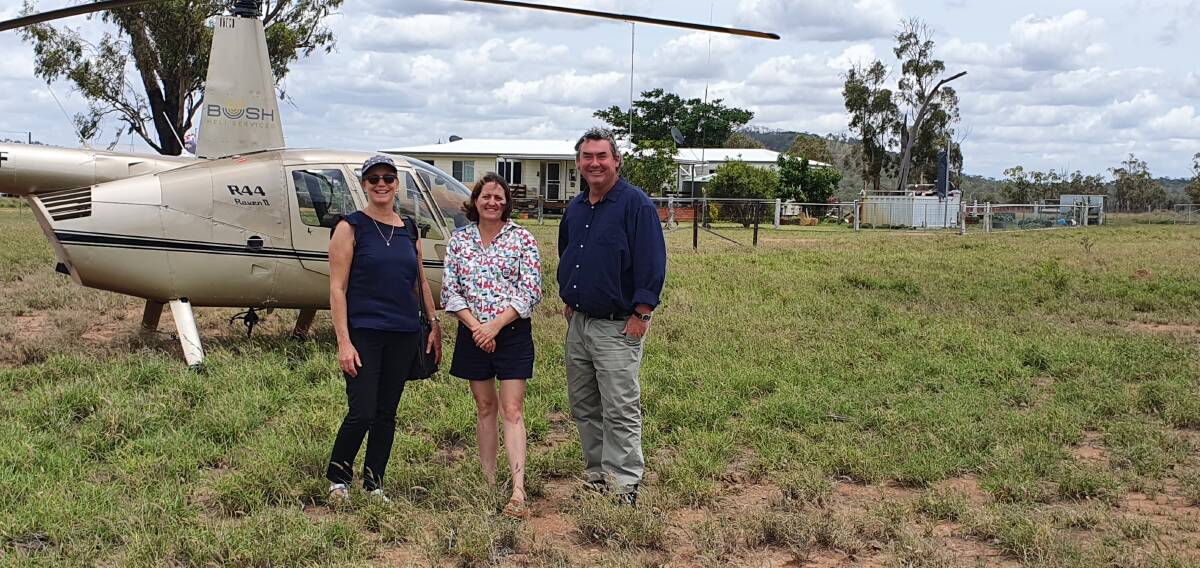 Clermont home tutor and national ICPA president Alana Moller, centre with USQ researchers Dr Karen Peel and Dr Brad McLennan. Pictures: supplied