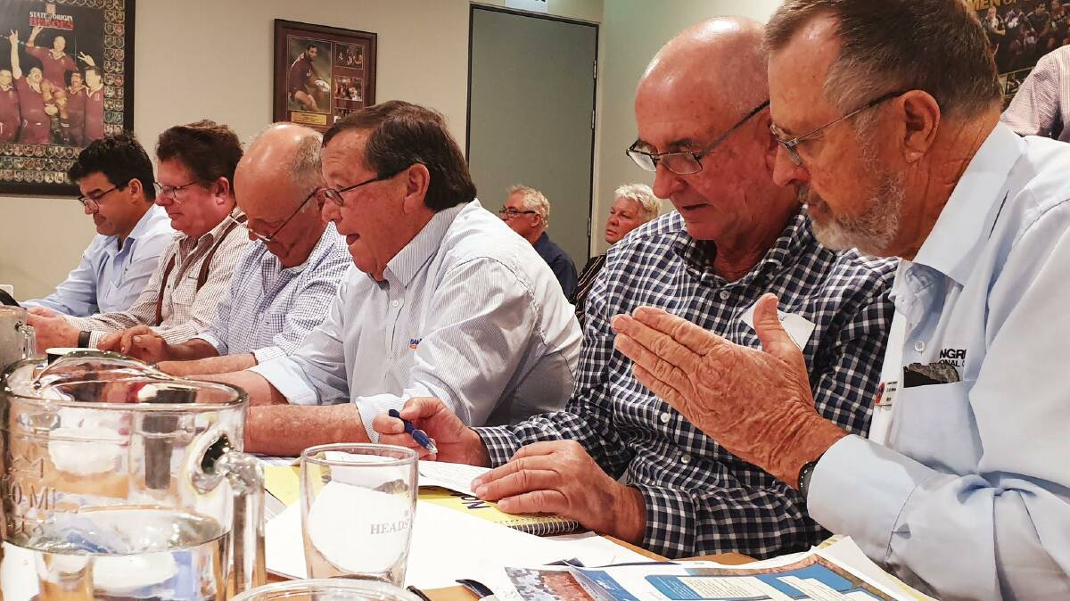 Barcoo shire mayor Bruce Scott, second right, along with five other western Queensland mayors, was a strong participant in the mental health roundtable. Photo supplied.