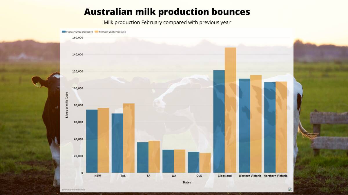 Milk production bounces