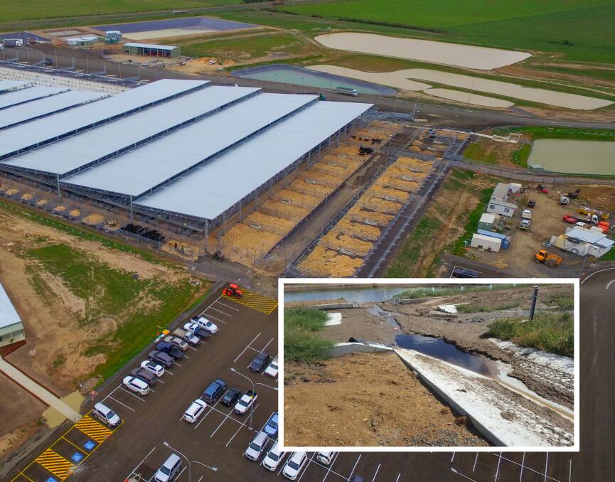 FOUL SMELL: Miners Rest residents have voiced their outrage over the odour they believe is coming from the new CVLX saleyards. Picture: Skyline Drone Imaging. 