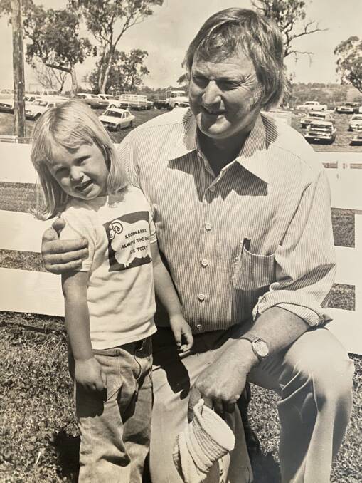 Kristen with her father in 1978. 