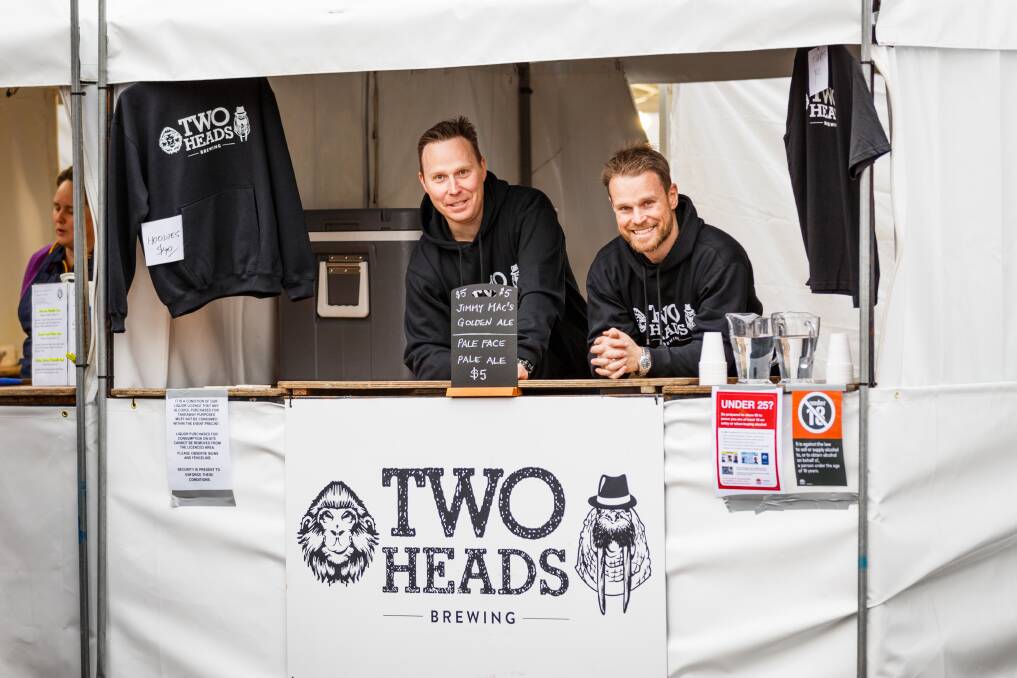 Brothers Campbell and Greg Hedley from Two Heads Brewing.