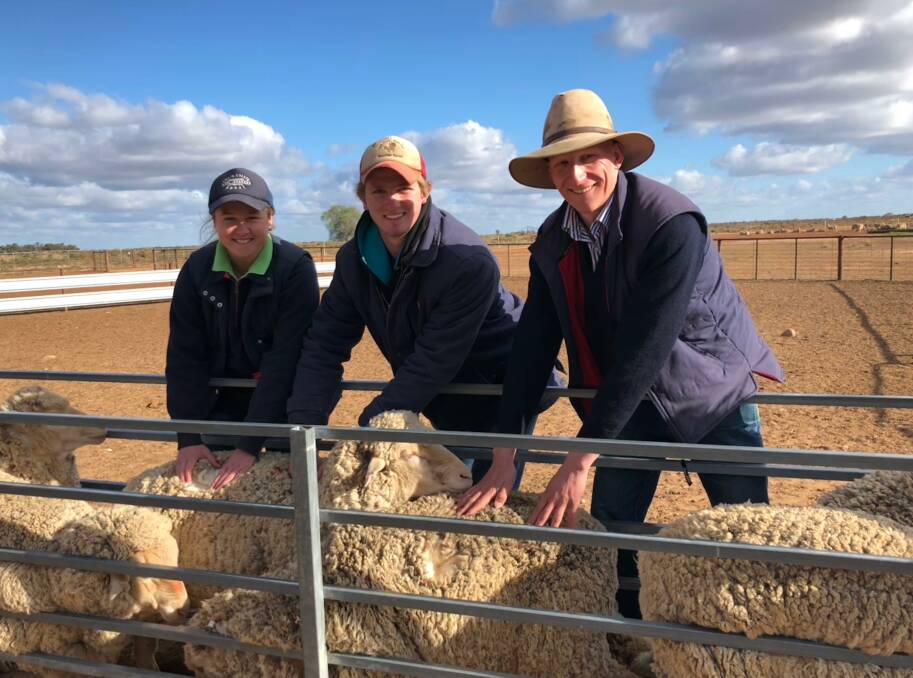 Hay Inc Rural Education Program participants for 2018 Heidi Stephens, Jack McGrath and James Lines. Photo by Hay Inc.