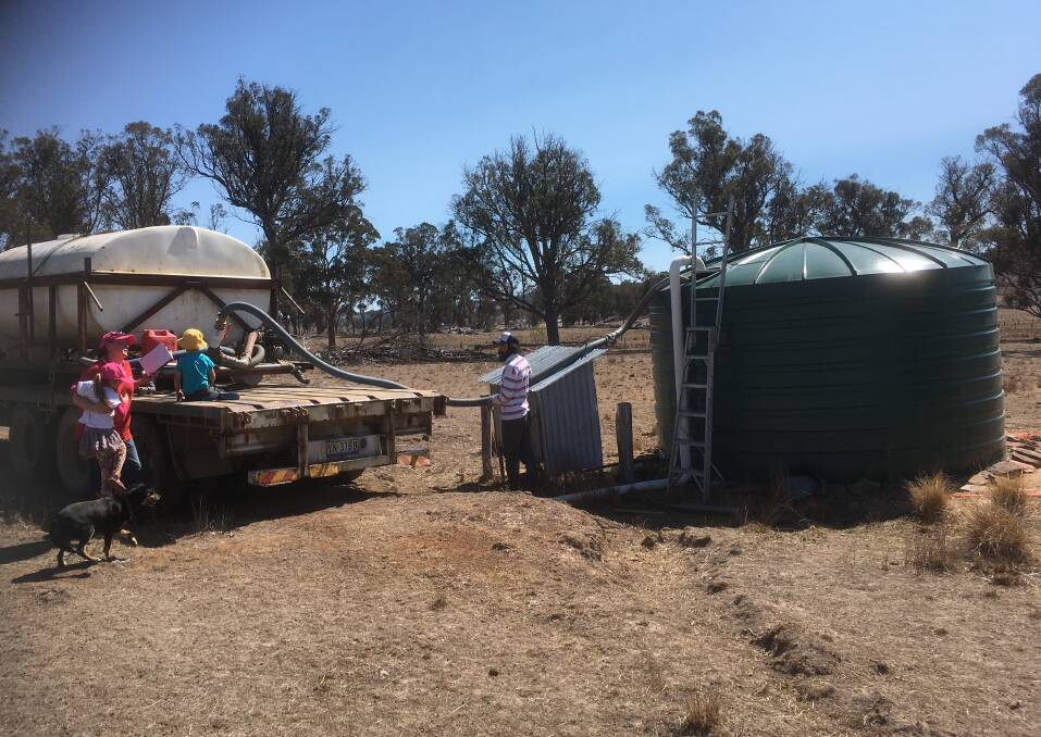 NSW Farmers' president James Jackson is carting water for household use for the first time in 30 years. Photo by James Jackson.