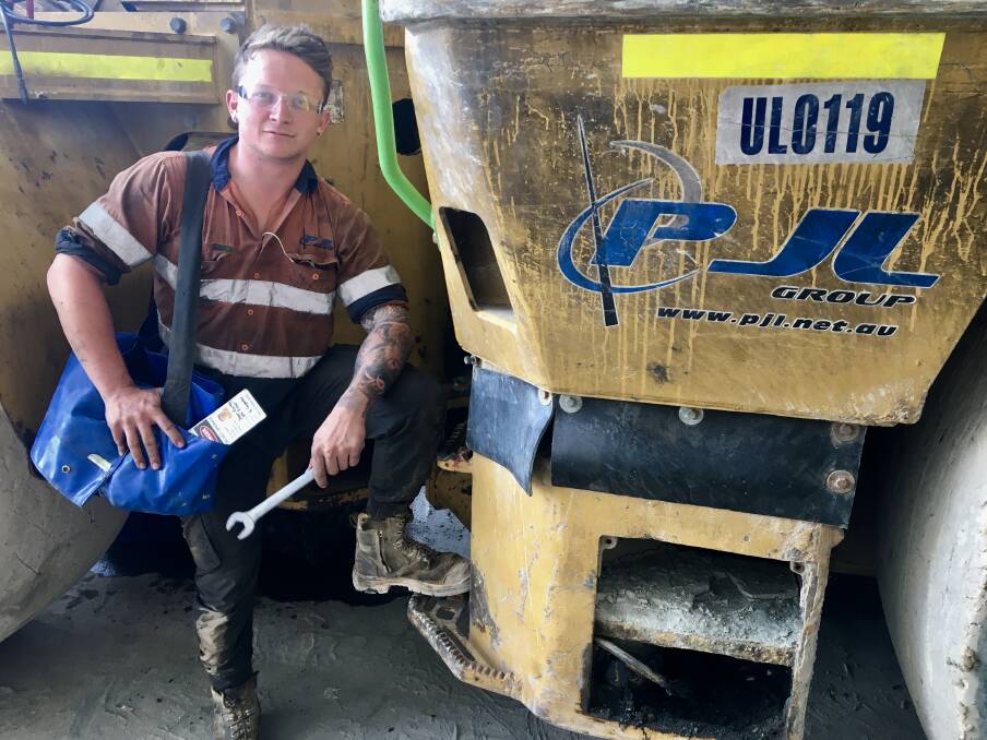 Jason Rainbow is a diesel fitter who has come from Western Australia to work at Cobar. Photo: PJL Group