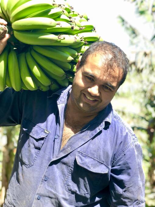 Coffs Harbour banana grower Paul Shoker (also on our cover) says NSW is beating Queensland at their own game with a local focus. Photo: Samantha Townsend