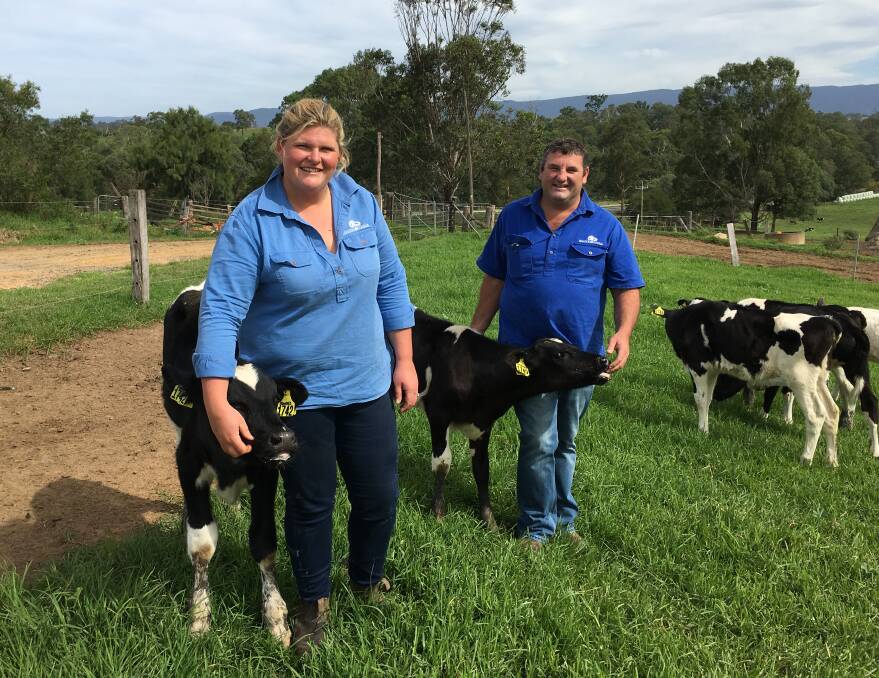 Ashleigh Rood along with her husband Michael milk between 160 to 180 cows and supply Bega Cheese. Photos: Ashleigh Rood