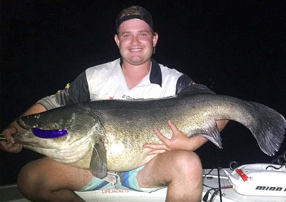 Rest in Peace Cod King. Grant Hall from Wee Waa with a legendary 120cm Murray Cod.