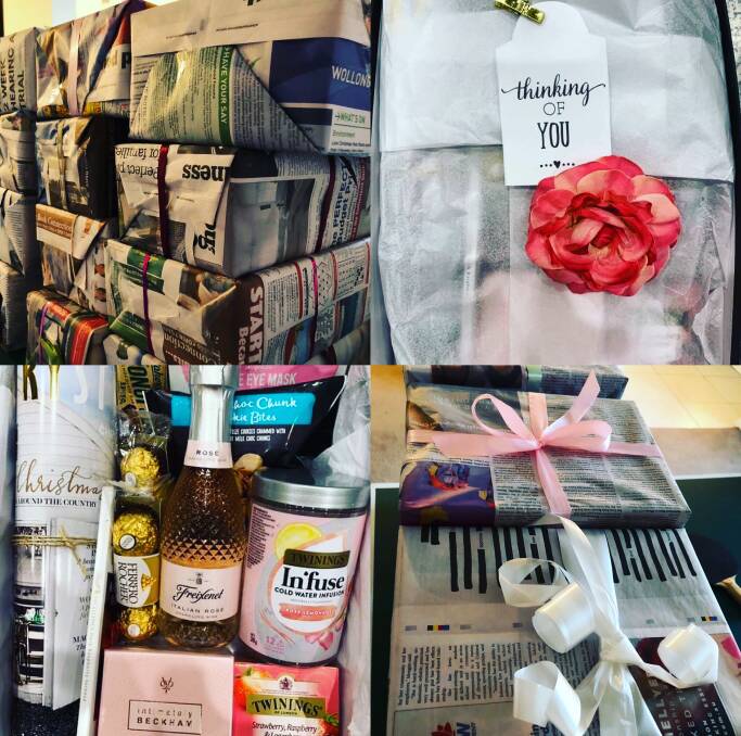 An example of some of the pamper packs that are being sent as part of the Ladies of the Land initiative.