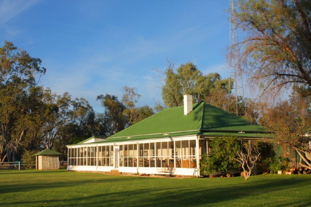 Frontal view of the main homestead on Oxley Station, which was the “Ringorah” homestead until the properties were re-amalgamated in 1972.