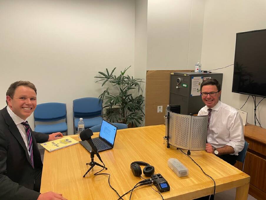 GrainGrowers general manager Zach Whale interviews Federal Agriculture Minister David Littleproud for the podcast. 