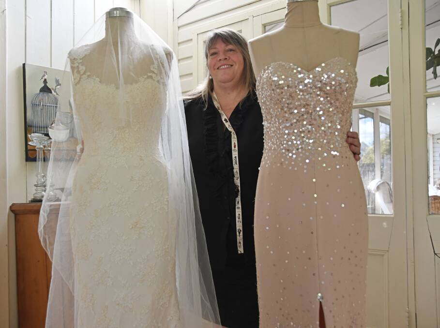 Melinda O'Donoghue has hand crafted wedding dress for brides from across NSW and as far away as America. Photos: Billy Jupp 