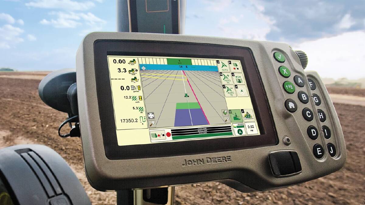 Officers believe the John Deere Green Star GPS 1800 display unit was stolen between February 6 and February 8. Photo: Rural Crime Prevention Team Facebook page 