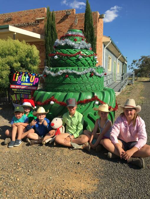 Loomberah locals of all ages are getting into the festive spirit with the Light Up Loomberah competition. Photo: Billy Jupp 