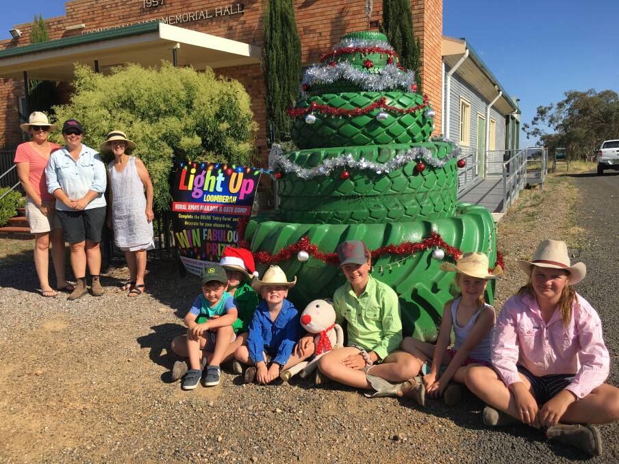 Loomberah locals of all ages are getting into the festive spirit with the Light Up Loomberah competition. Photo: Billy Jupp 