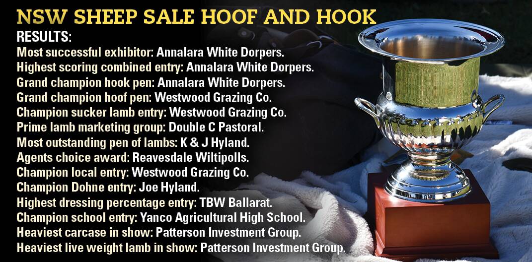 All the winners from this year's hoof and hook competition. 