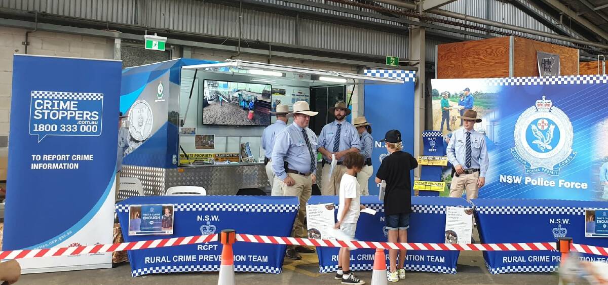 The NSW Rural Crime Prevention Team and Crime Stoppers teamed up to deliver an important message to producers. Photo: Supplied