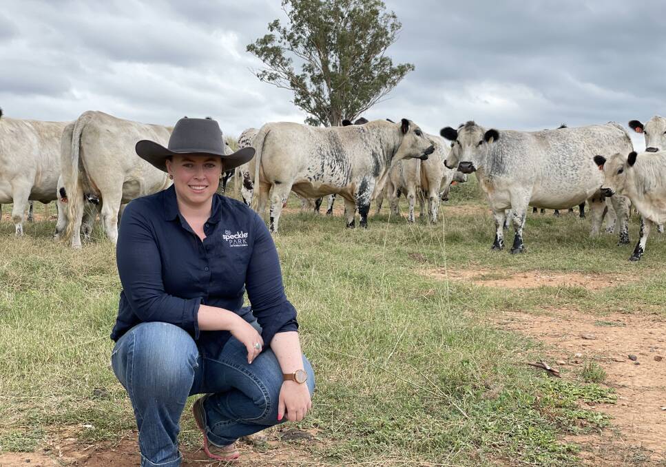 BIG PLANS: Hannah Bourke is Speckle Park International's new CEO, and is looking to improve research and development and promotion of the breed.