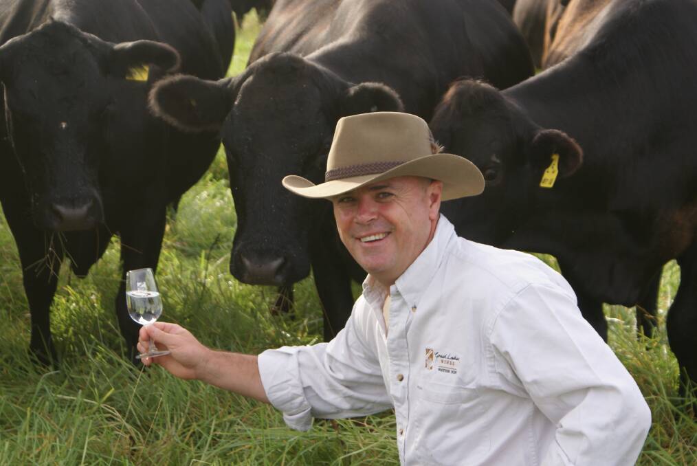 Steve Attkins is passionate about beef and wine production at Wootton.