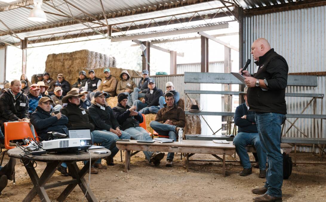 Angus Australia CEO Scott Wright spoke about updates at the breed society, as well as the World Angus Evaluation and the work being done to establish an estimated breeding value for functional longevity. Picture supplied, Anna Kemph Photography