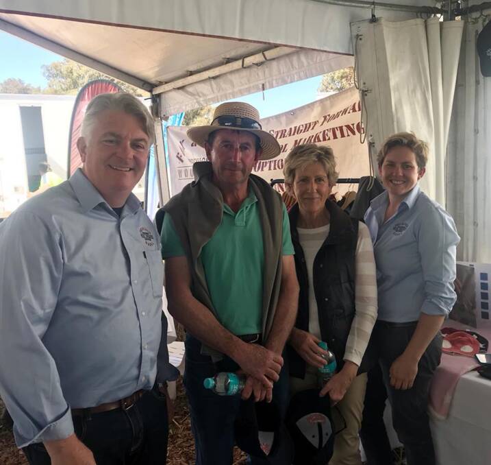 SUPPORTING DOHNE BREEDERS: Eamon Timms, Don Mills, Karen Mills and Jenni Turner.