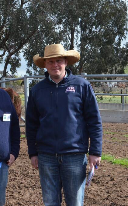 Tim Reid, JTR Cattle Company, is a fourth generation Hereford breeder and is building a strong female line at Roslyn.