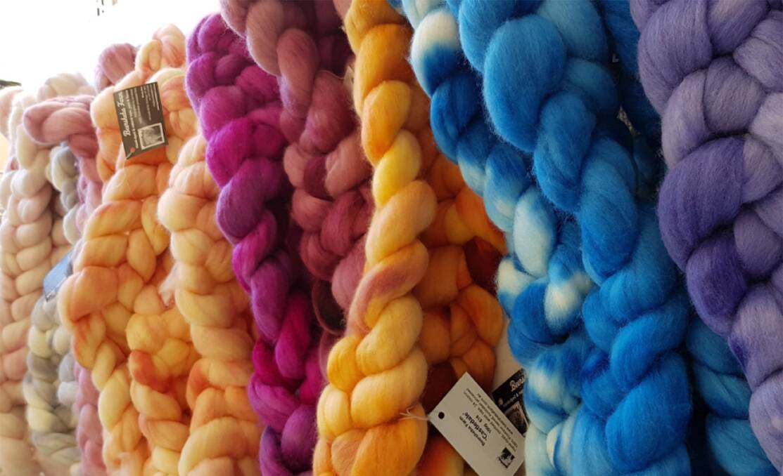 VALUE ADDING: The dyed wool available from Beersheba Farm.