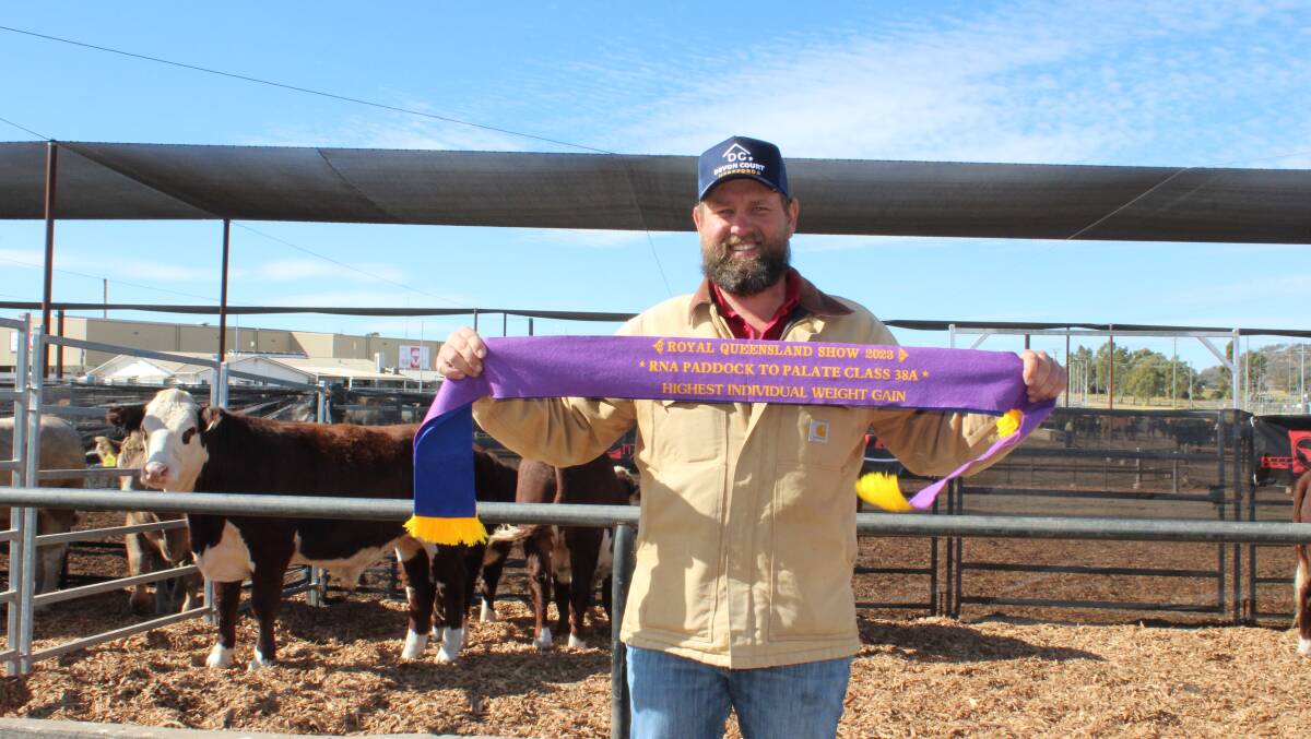 FEEDLOT PERFORMANCE: Devon Court Herefords stud principal Tom Nixon uses carcase competitions to benchmark his operation. In 2023 he claimed class 38 in the RNA Paddock to Palate competition, with an average daily weight gain of 3.121 kilograms. Photo: Helen Walker.