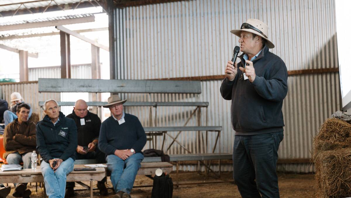 Richard Post, Glenavon Angus, presented data around the profitability of his commercial beef enterprise and ways he's improved bull longevity in the herd. Picture supplied, Anna Kemph Photography