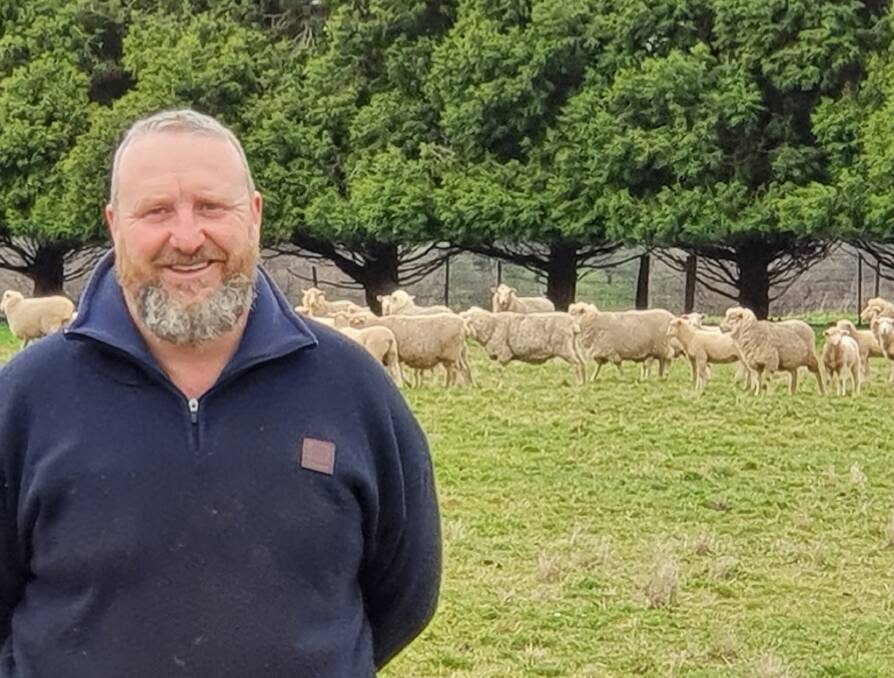 EARLY MATURING SHEEP: Mark Kingham uses Ridgehaven genetics to produce second-cross lambs sold as suckers. 
