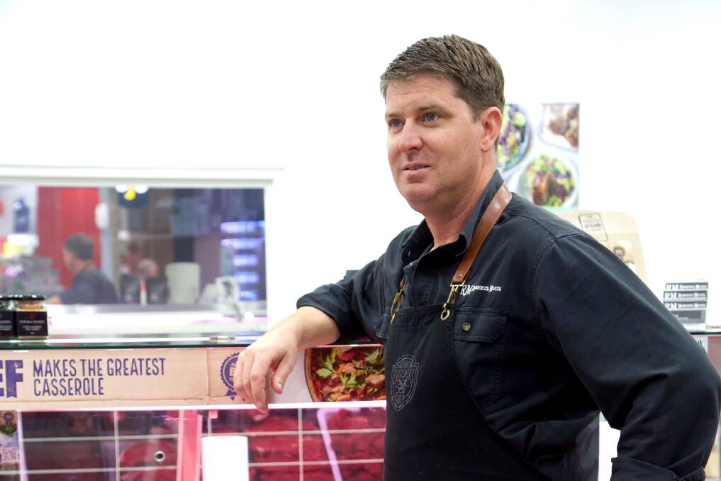 UNIQUE POSITION: Robert Constable, of Roberts Meats, is the only butcher in Australia that specialises in Speckle Park beef and sells about 1200 kilograms on average every week.