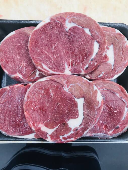 GOOD QUALITY: Speckle Park-infused beef sold at Roberts Meats, Singleton.
