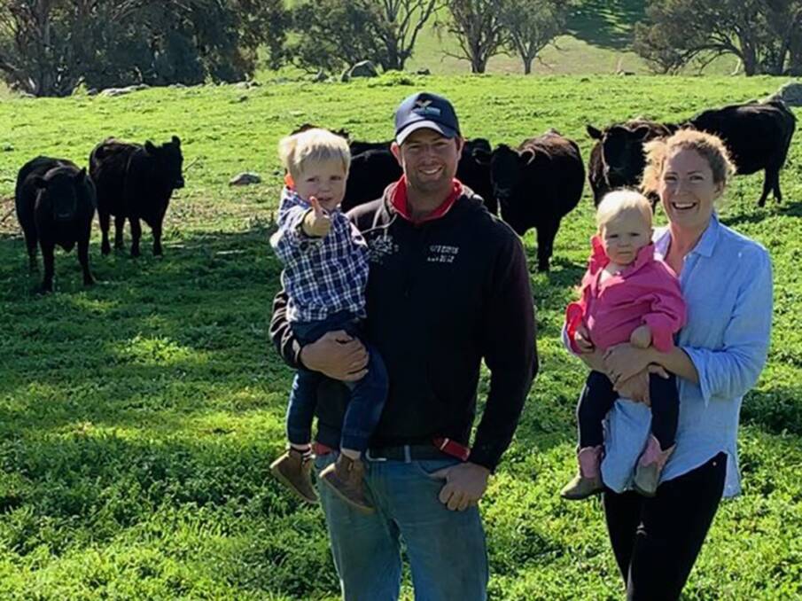 CROSSBREEDING: Andy and Poppy Keatinge, pictured with their children Hughie and Felicity. The family has been using Hicks Beef composite bulls for the past three joinings.
