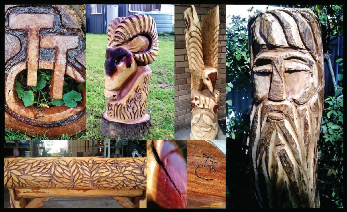 A feature at this year’s show will be Timba Tumba Carving, by Justin McClelland.