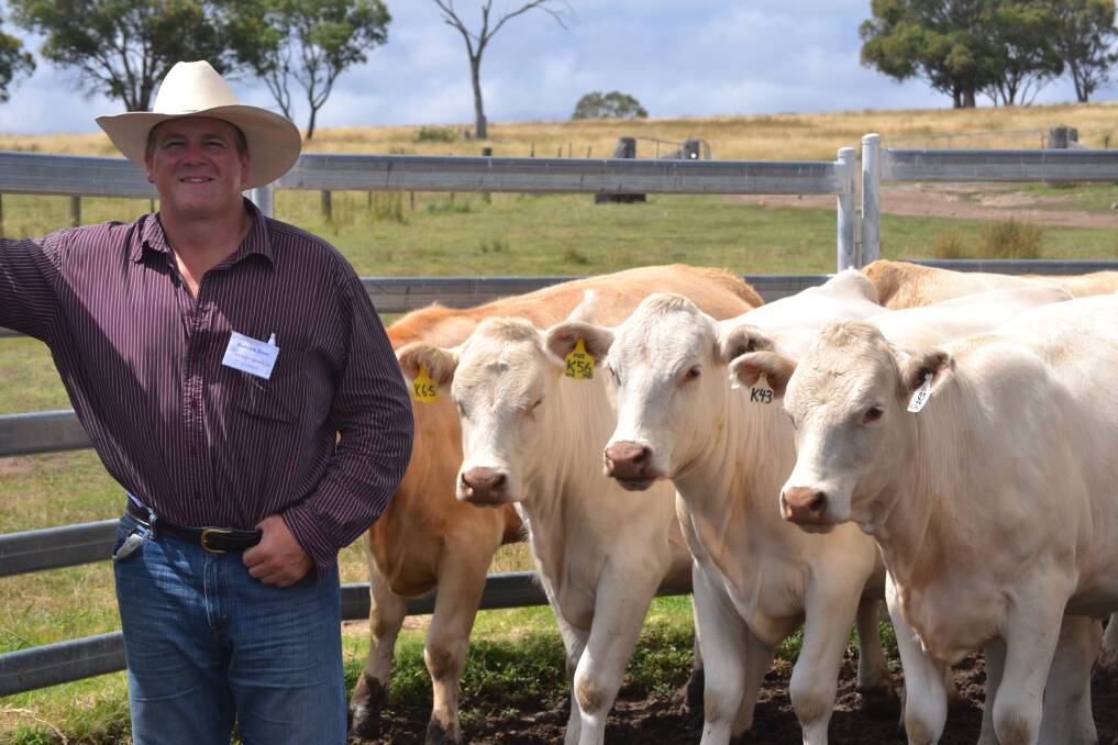 BEEF BUSINESS: Roderick Binny, Glenlea Beef, will have Charolais and Ultrablack cattle on display at the ProAg Field Days.