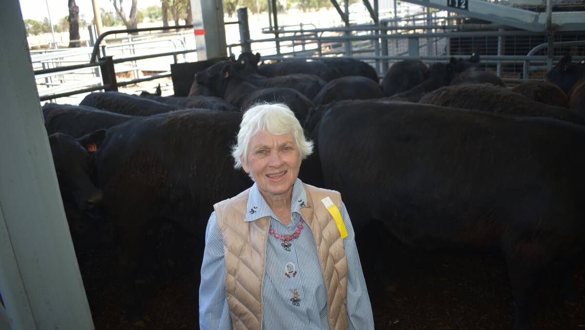 SALE SUCCESS: Marjory King's Angus calves sold well at Euroa sales in December, with the steers topping their sale at $1820 and the heifers reaching $3150.
