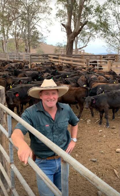 PURE ANGUS OPERATION: Keith Soames with his cattle at Warrington Station, near Dungog.