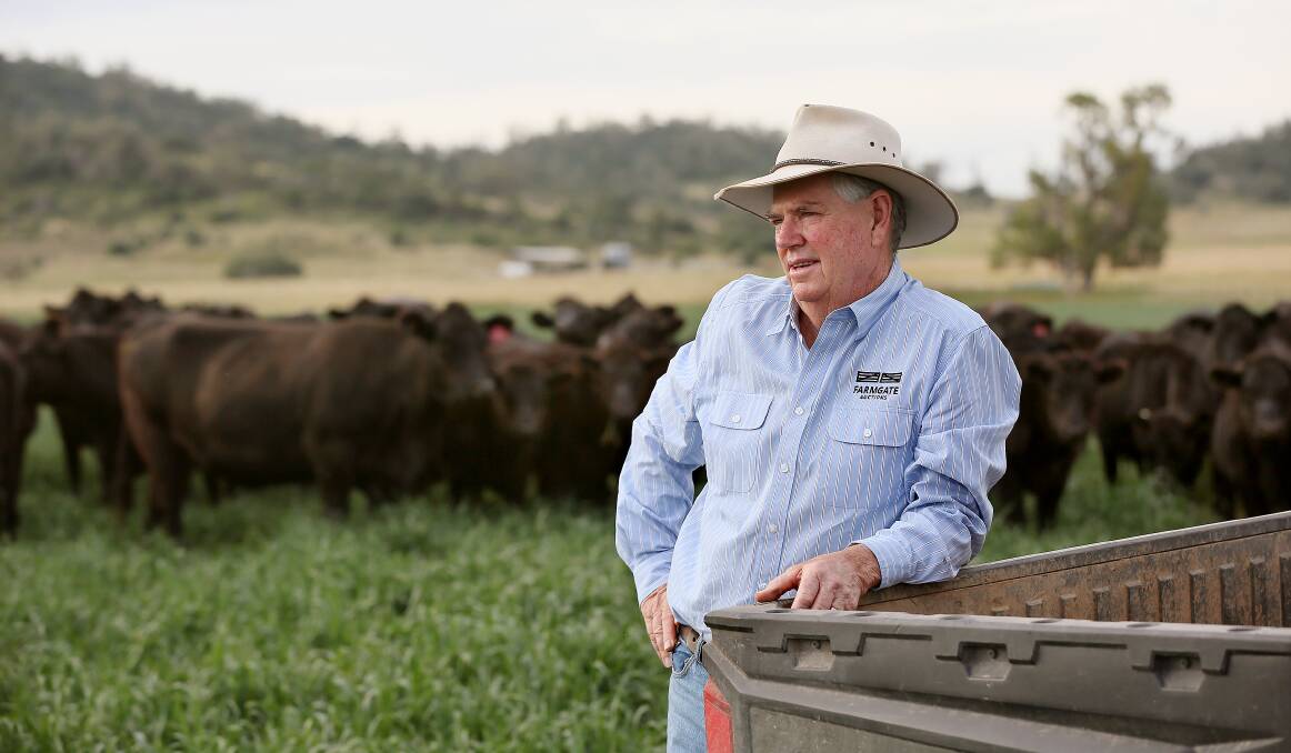 Guy Gallen, co-founder of FarmGate Auctions, says users like the flexibility to bid in the live auction from anywhere using their mobile. Photo: Paul Mathews Photography