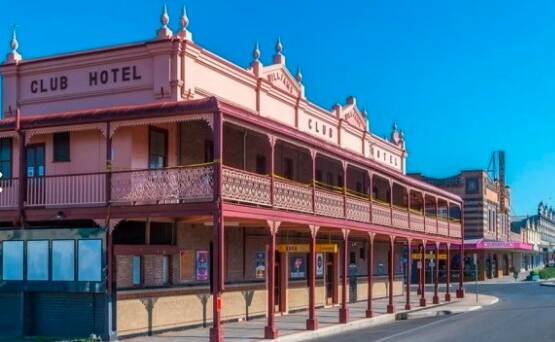 GOING, GOING, GONE: The Club Hotel will go to auction onsite on May 19. Picture: supplied.