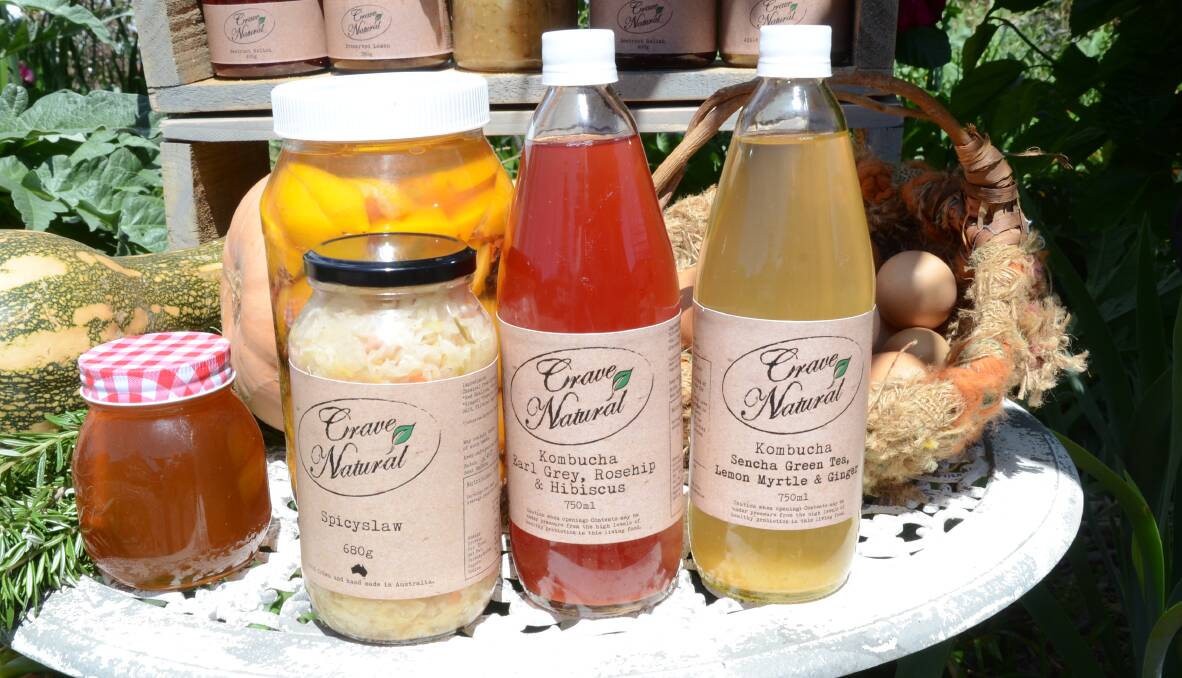 Home-grown spicy slaw and Kombucha cultured tea are two products on the Crave Natural list.
