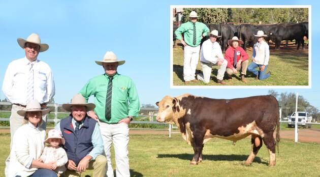 The $16,000 Poll Hereford Kidman Captive and insert is of Kidman Angus sale-toppers with the Carlows.

