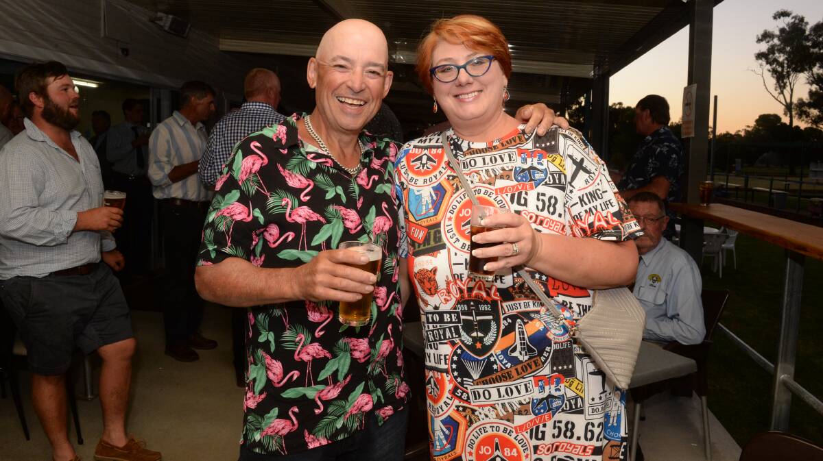 George and Jennifer Bakouris of Ulladulla, joined the dinner while in town for the picnic races.