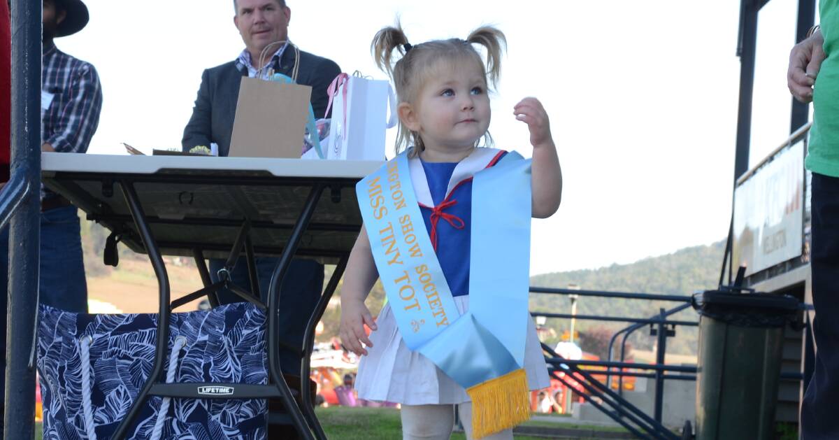 Miss Tiny Tot, 19 month-old Danielle Moller stole the hearts of judge and crowd.