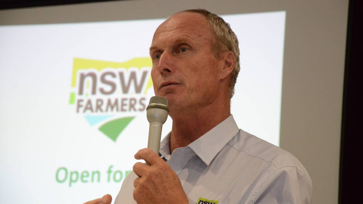Derek Schoen, Corowa, will not contest NSWFarmers presidency, but has nominated for Treasurer.