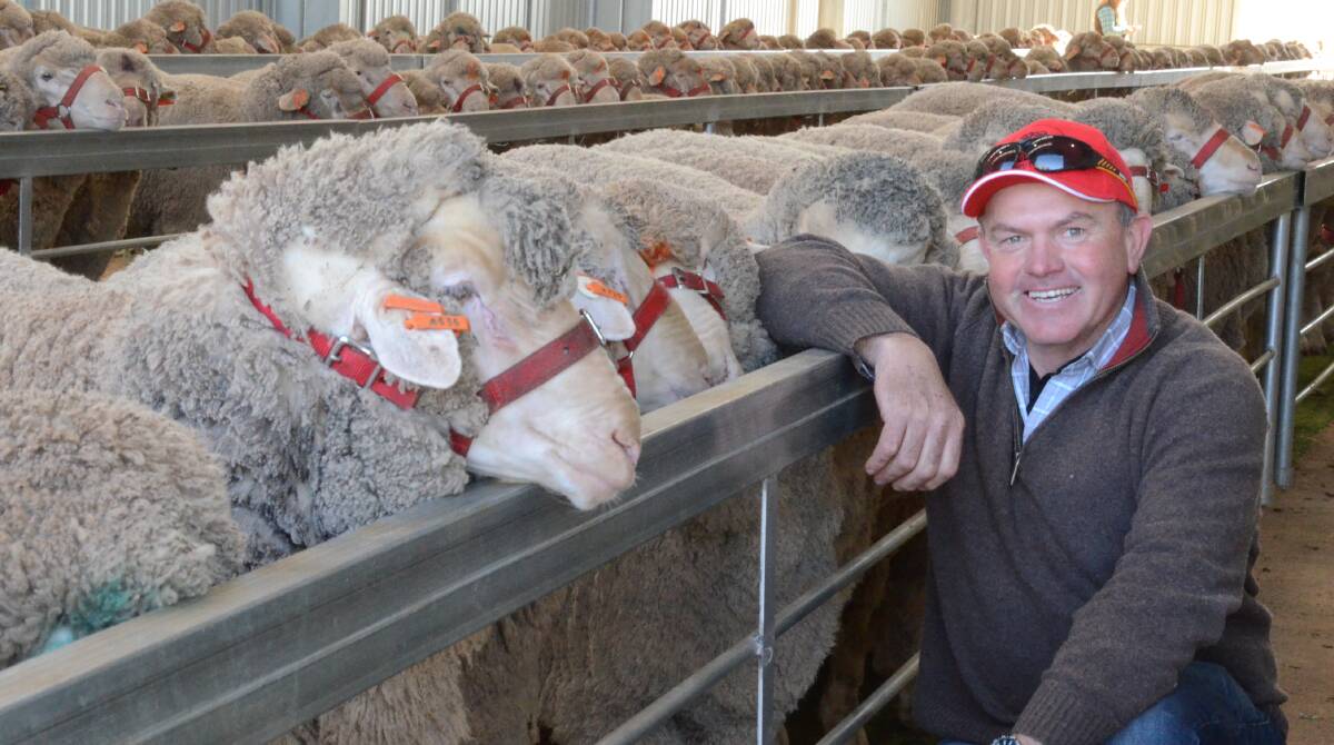 Andrew Reynolds, Coorumbene Pastoral Company, Adelong, paid an average $2833 for three rams up to $3500.
