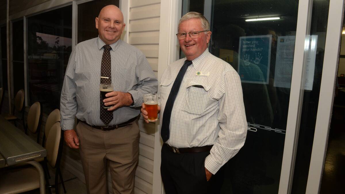 Lachlan Shire Council general manager, Greg Tory, and mayor, John Medcalf, were special guests on the night.