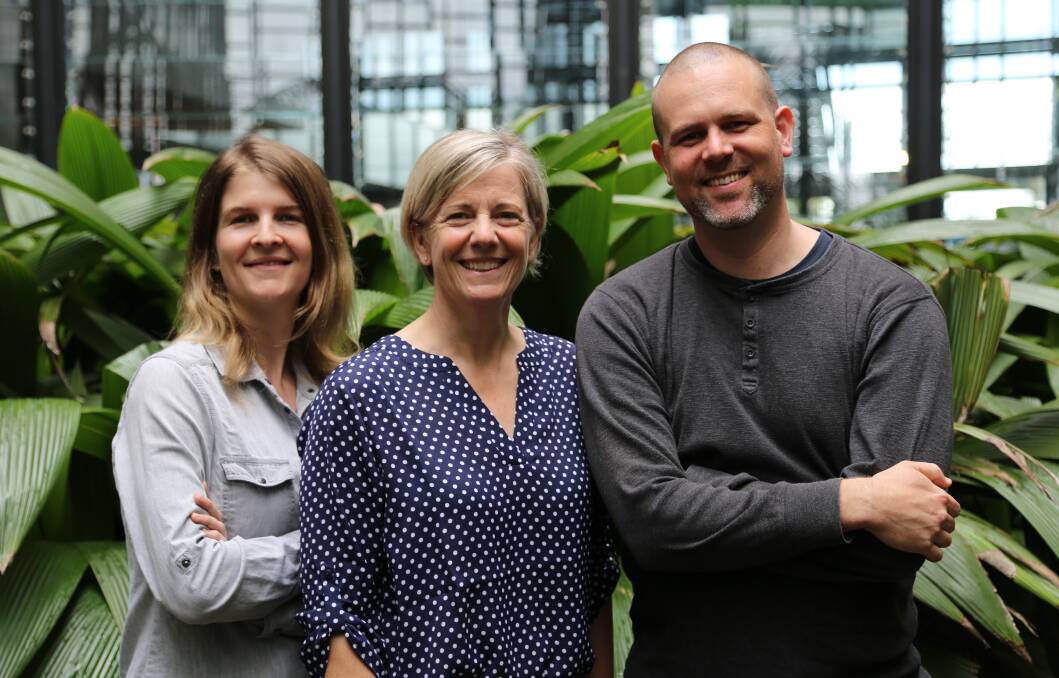 CLEVER: CSIRO researchers Laura Jones, Nancy Schellhorn and Darren Moore, who are the brains behind real-time fruit fly detection system, RapidAIM.