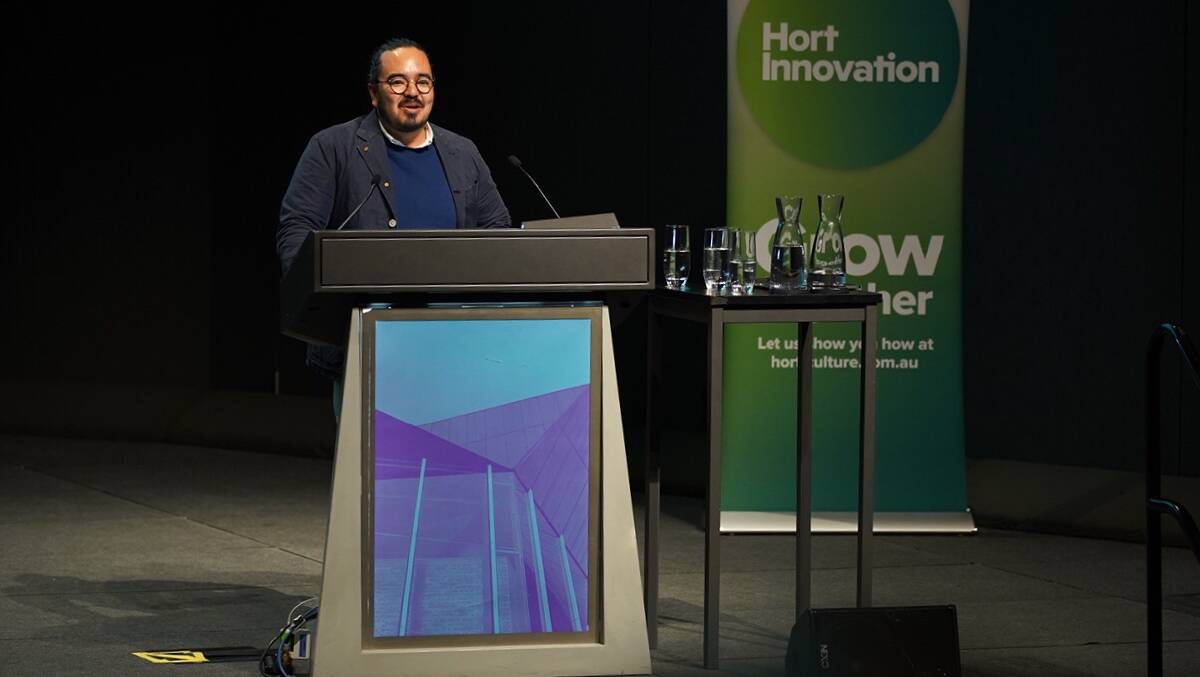 ADDRESS: Adam Liaw speaking at Hort Connections 2019 in Melbourne. 