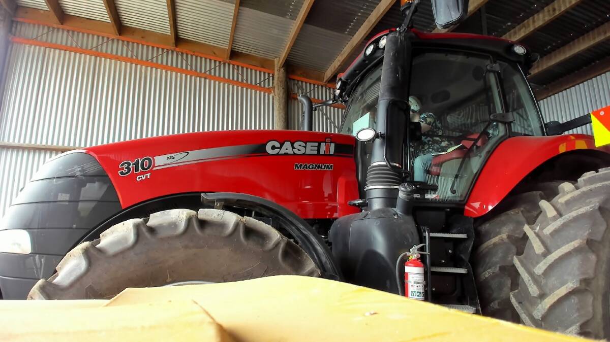 USE: The Case IH Magnum 310 which has become a "tractroller" to use within a video game. 