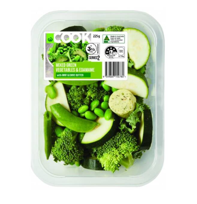 READY: One of the new convenient meal packages from Woolworths. 